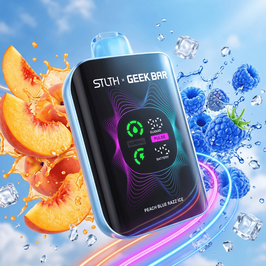 STLTH x Geek Bar 80K Disposable Vape - Peach Blue Razz Ice 80000 Puffs / 20mg Morden Vape SuperStore and Cannabis Manitoba Canada