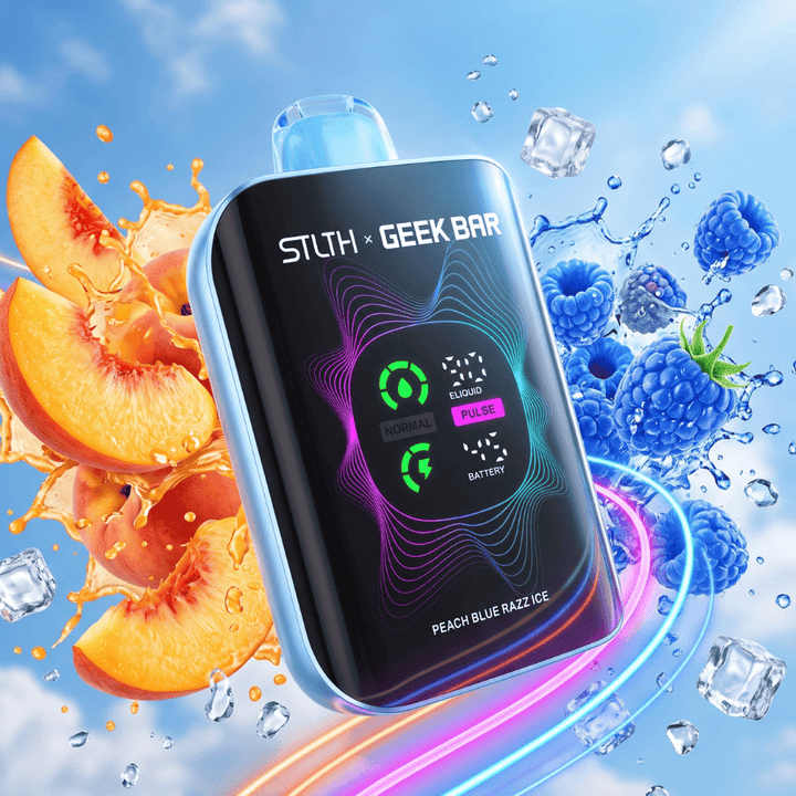 STLTH x Geek Bar 80K Disposable Vape - Peach Blue Razz Ice 80000 Puffs / 20mg Morden Vape SuperStore and Cannabis Manitoba Canada