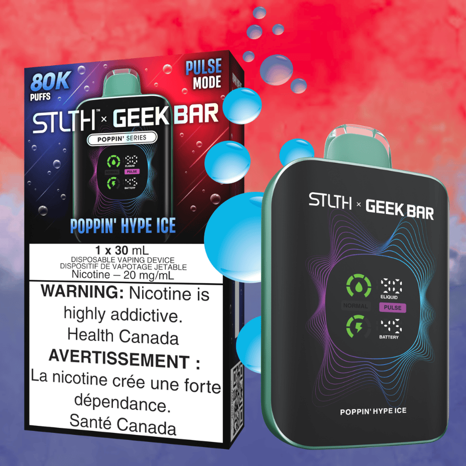STLTH x Geek Bar 80K Disposable Vape - Poppin&