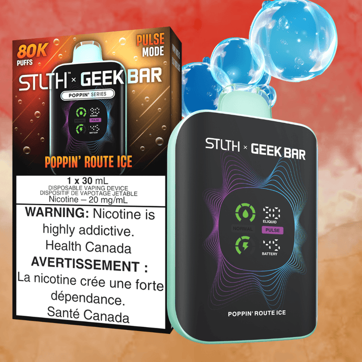 STLTH x Geek Bar 80K Disposable Vape - Poppin&