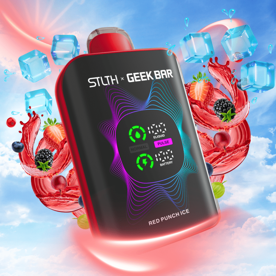 STLTH x Geek Bar 80K Disposable Vape-Red Punch Ice 20mg / 80000 Puffs Morden Vape SuperStore and Cannabis Manitoba Canada