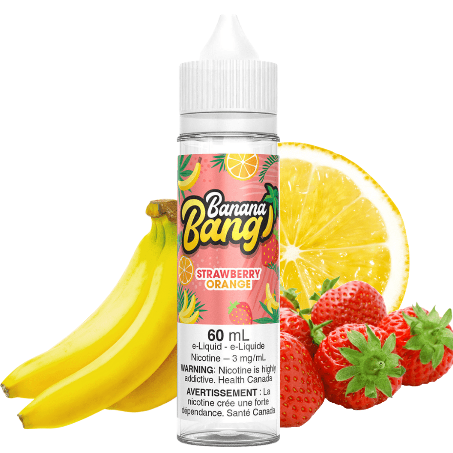 Strawberry Orange by Banana Bang E-Liquid 3mg Morden Vape SuperStore and Cannabis Manitoba Canada