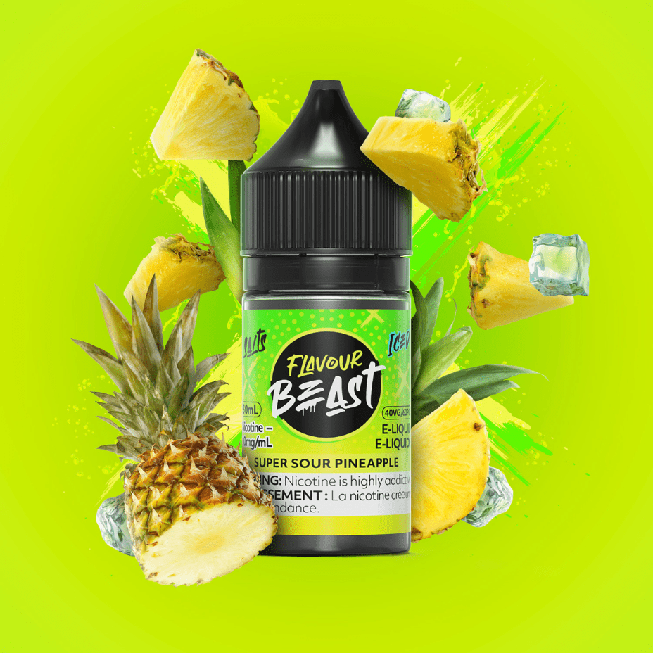 Super Sour Pineapple Salts by Flavour Beast E-Liquid 30mL / 20mg Morden Vape SuperStore and Cannabis Manitoba Canada