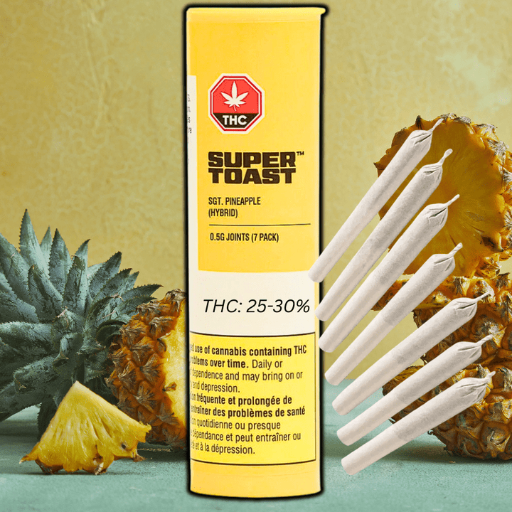 Super Toast SGT. Pineapple Hoagies Pre-rolls 7x0.5g 7x0.5g Morden Vape SuperStore and Cannabis Manitoba Canada
