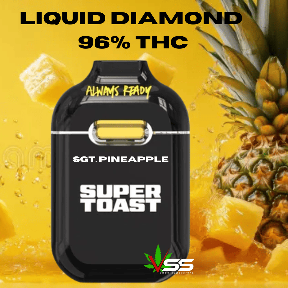 Super Toast SGT. Pineapple Liquid Diamonds AIO Disposable-0.95g Morden Vape SuperStore and Cannabis Manitoba Canada