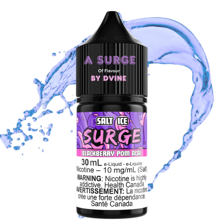 Surge E-Liquid-Blackberry Pom Acai Ice Salt 30ml Morden Vape SuperStore and Cannabis Manitoba Canada