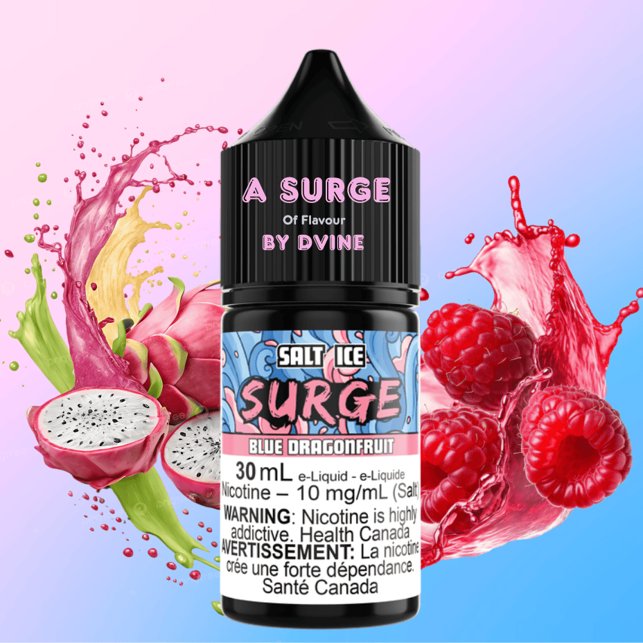 Surge E-Liquid-Blue Dragonfruit Ice Salt 30ml Morden Vape SuperStore and Cannabis Manitoba Canada