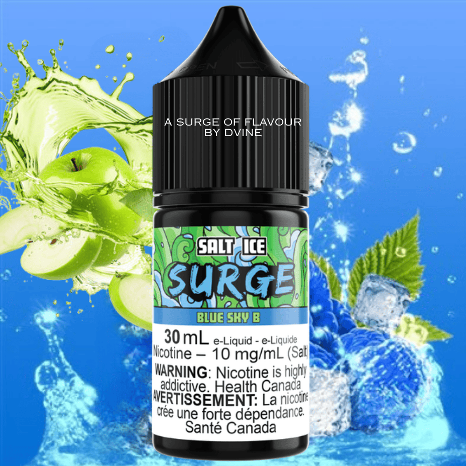 Surge E-Liquid-Blue Sky B Ice Salt 30ml 10mg Morden Vape SuperStore and Cannabis Manitoba Canada