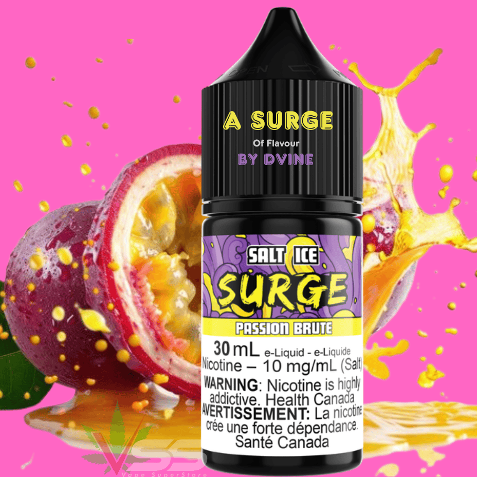 Surge E-Liquid-Passion Brute Ice Salt 30ml 10mg Morden Vape SuperStore and Cannabis Manitoba Canada