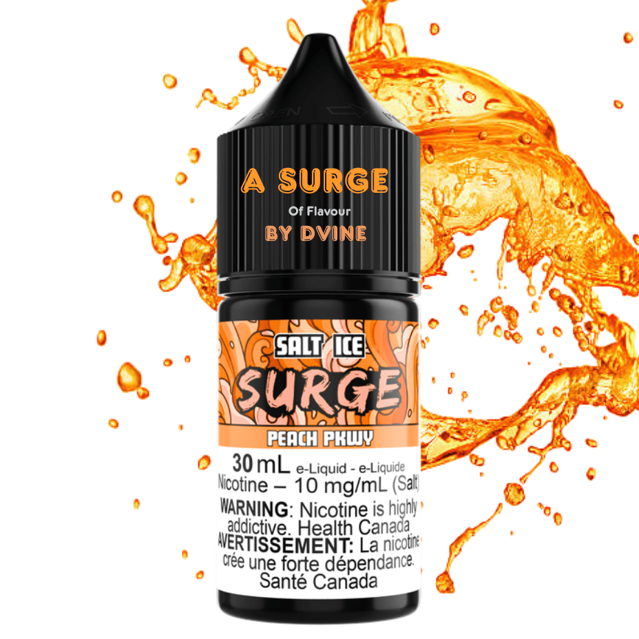 Surge E-Liquid-Peach PKWY Ice Salt 30ml Morden Vape SuperStore and Cannabis Manitoba Canada