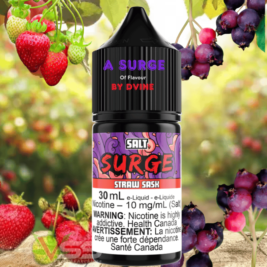 Surge E-Liquid-Straw Sask Salt 30ml 10mg Morden Vape SuperStore and Cannabis Manitoba Canada