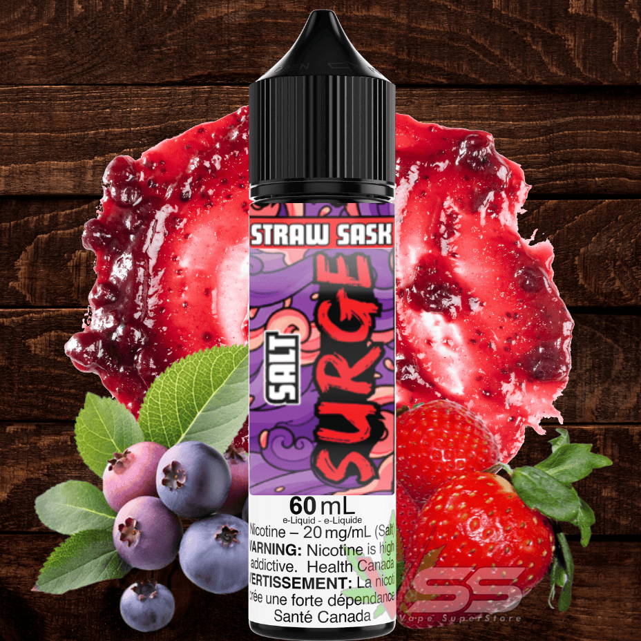 Surge E-liquid - Straw Sask Salt Nicotine - 60mL Morden Vape SuperStore and Cannabis Manitoba Canada