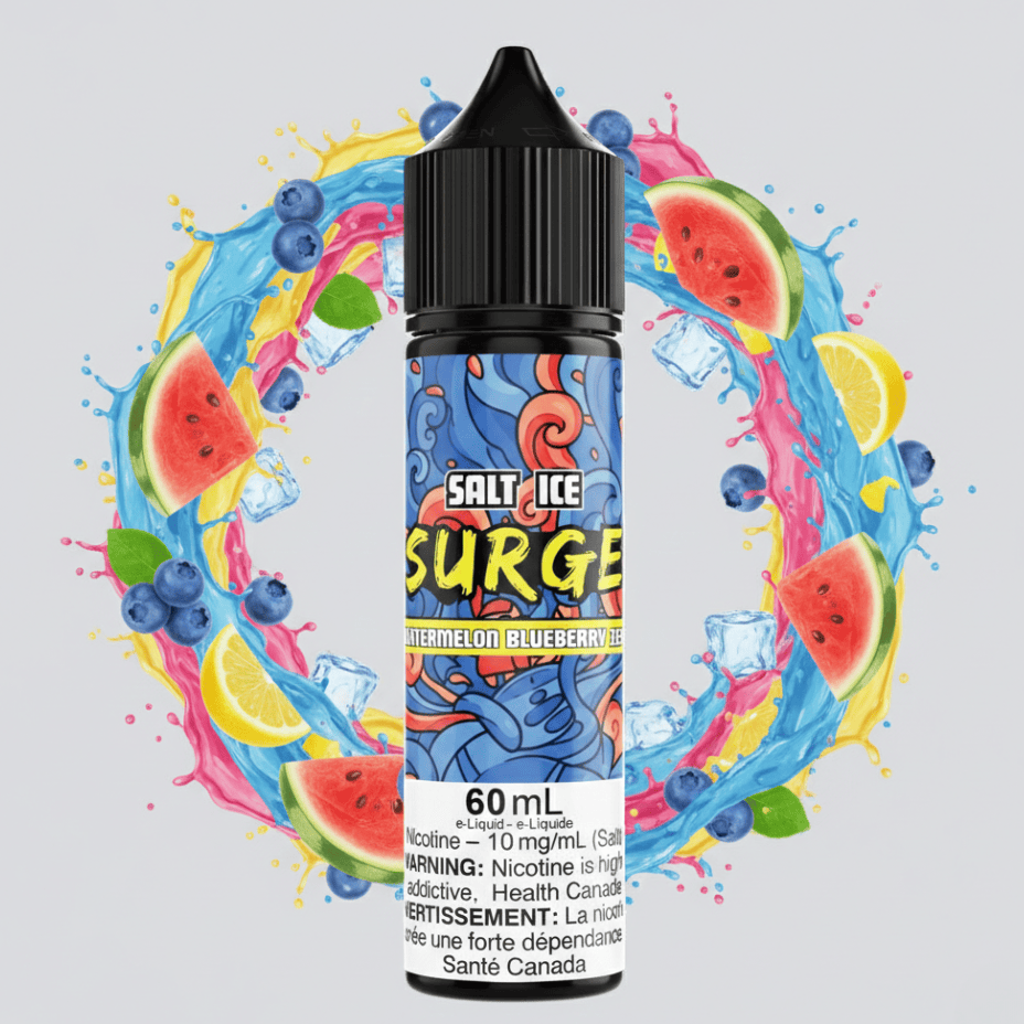 Surge E-Liquid-Watermelon Blueberry Zest Ice Salt 60ml 60mL / 20mg Morden Vape SuperStore and Cannabis Manitoba Canada