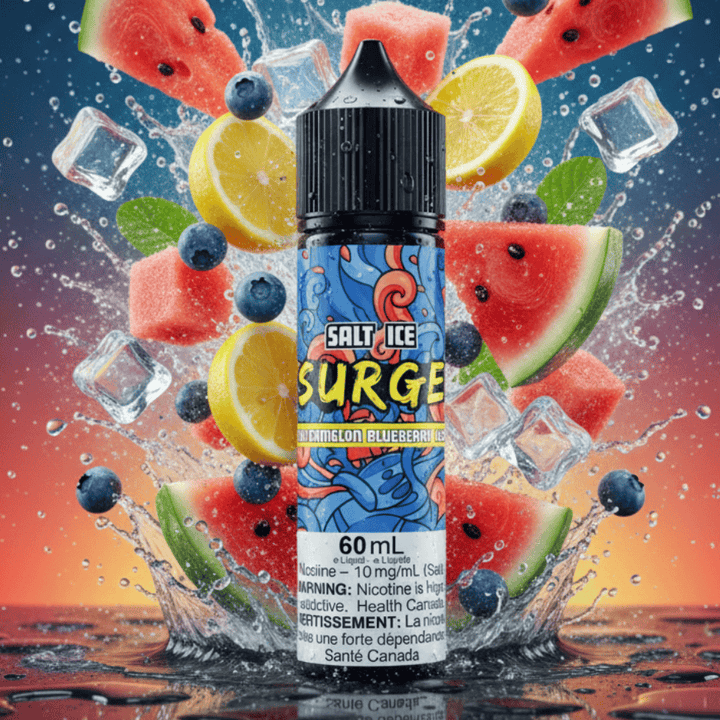 Surge E-Liquid-Watermelon Blueberry Zest Ice Salt 60ml 60mL / 20mg Morden Vape SuperStore and Cannabis Manitoba Canada
