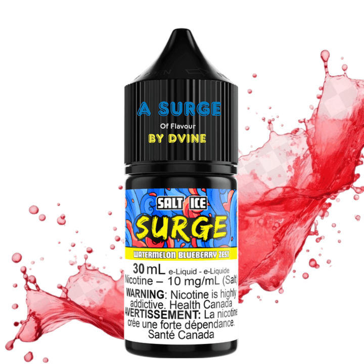 Surge E-Liquid-Watermelon Blueberry Zest Salt 30ml Morden Vape SuperStore and Cannabis Manitoba Canada