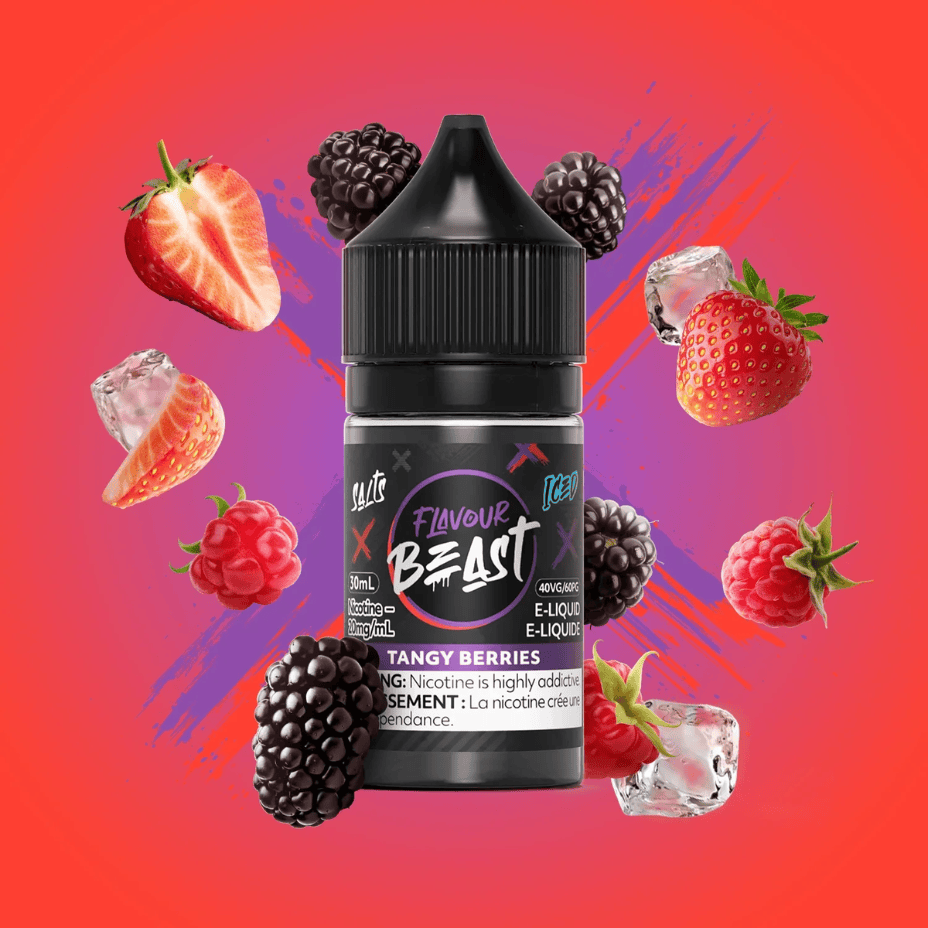 Tangy Berries Iced Salts by Flavour Beast E-Liquid 30mL / 20mg Morden Vape SuperStore and Cannabis Manitoba Canada