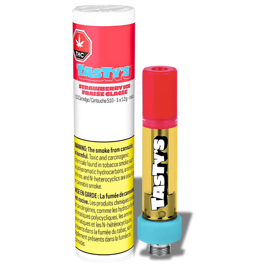 Tasty's Strawberry Ice Vape Cartridge - 1.2g 1.2g Morden Vape SuperStore and Cannabis Manitoba Canada