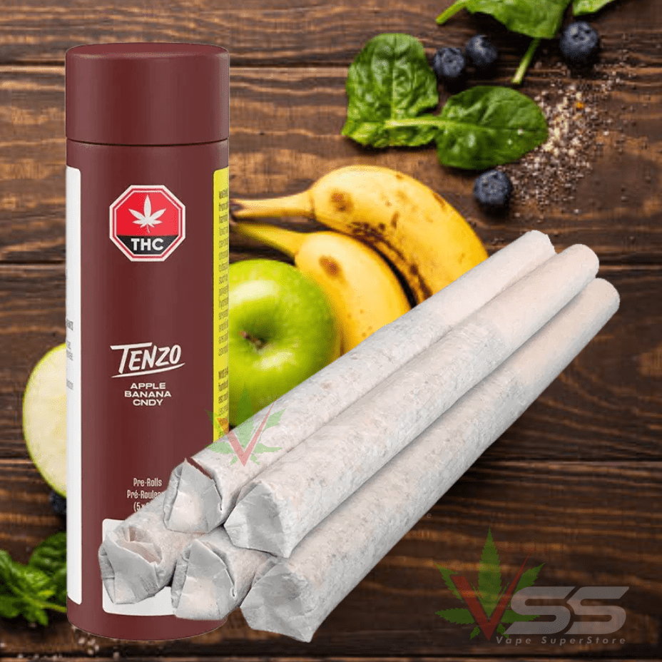 Tenzo Apple Banana Cndy Hybrid Pre-Roll - 5x0.3g Morden Vape SuperStore and Cannabis Manitoba Canada