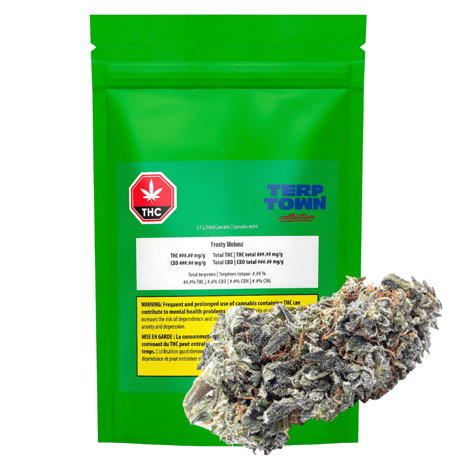 Terp Town Collective Frosty Melonz Flower - 3.5g 3.5g Morden Vape SuperStore and Cannabis Manitoba Canada