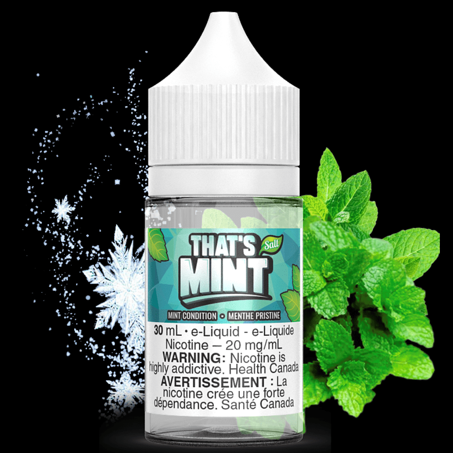 That's Mint Salts-Mint Condition 30ml / 12mg Morden Vape SuperStore and Cannabis Manitoba Canada