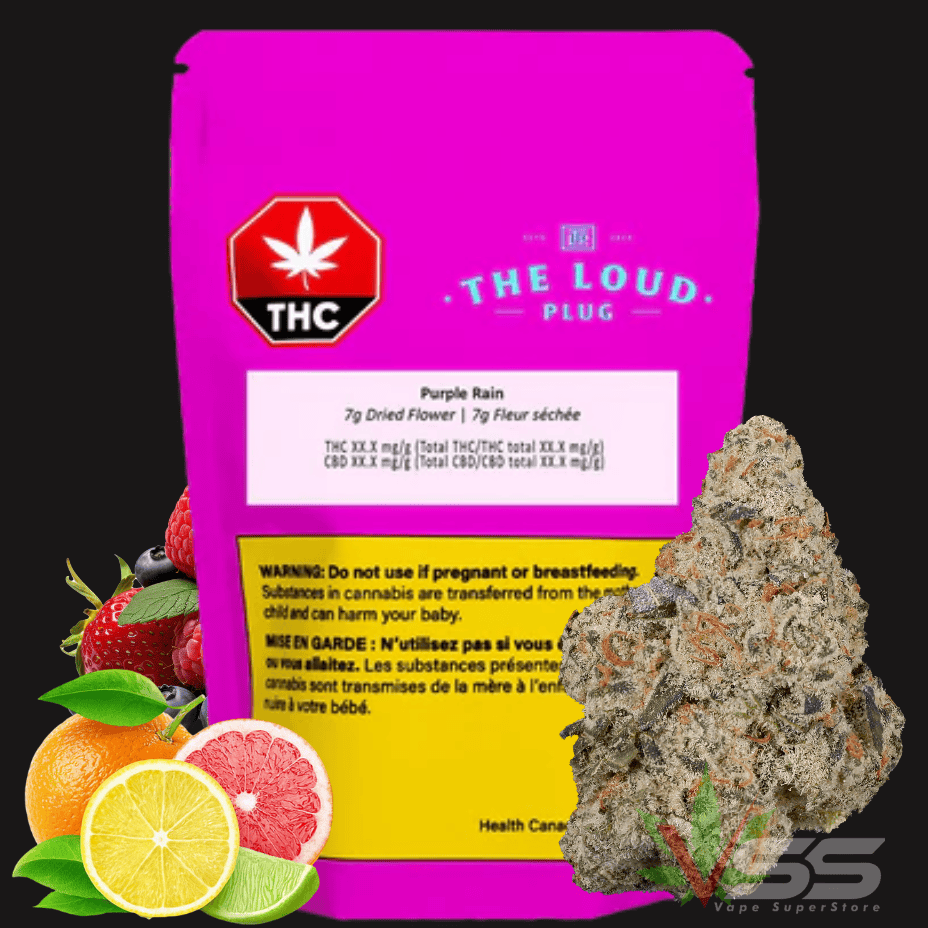 The Loud Plug - Purple Rain Hybrid Dried Flower 7g Morden Vape SuperStore and Cannabis Manitoba Canada