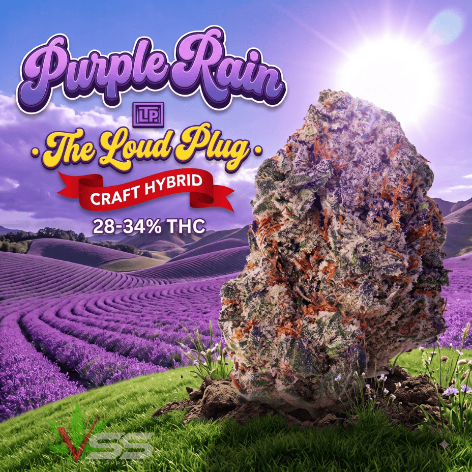 The Loud Plug - Purple Rain Hybrid Dried Flower 7g Morden Vape SuperStore and Cannabis Manitoba Canada