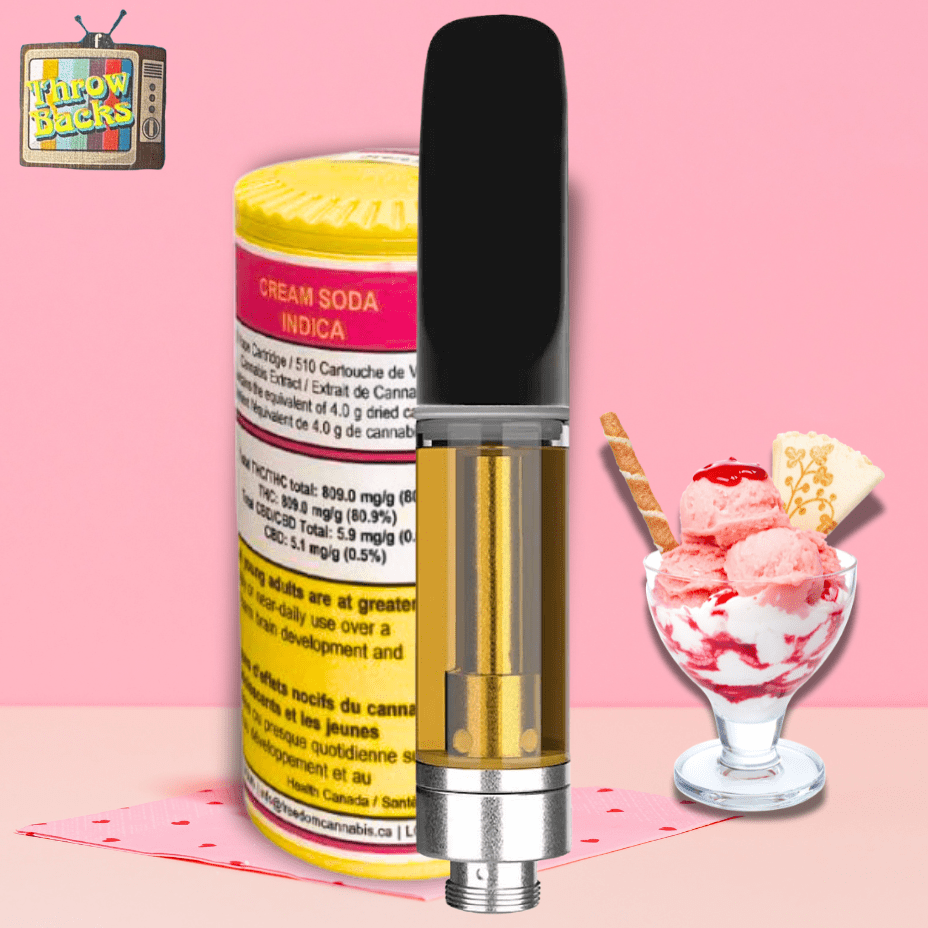 Throwbacks Cream Soda Cartridge - 1g 1g Morden Vape SuperStore and Cannabis Manitoba Canada