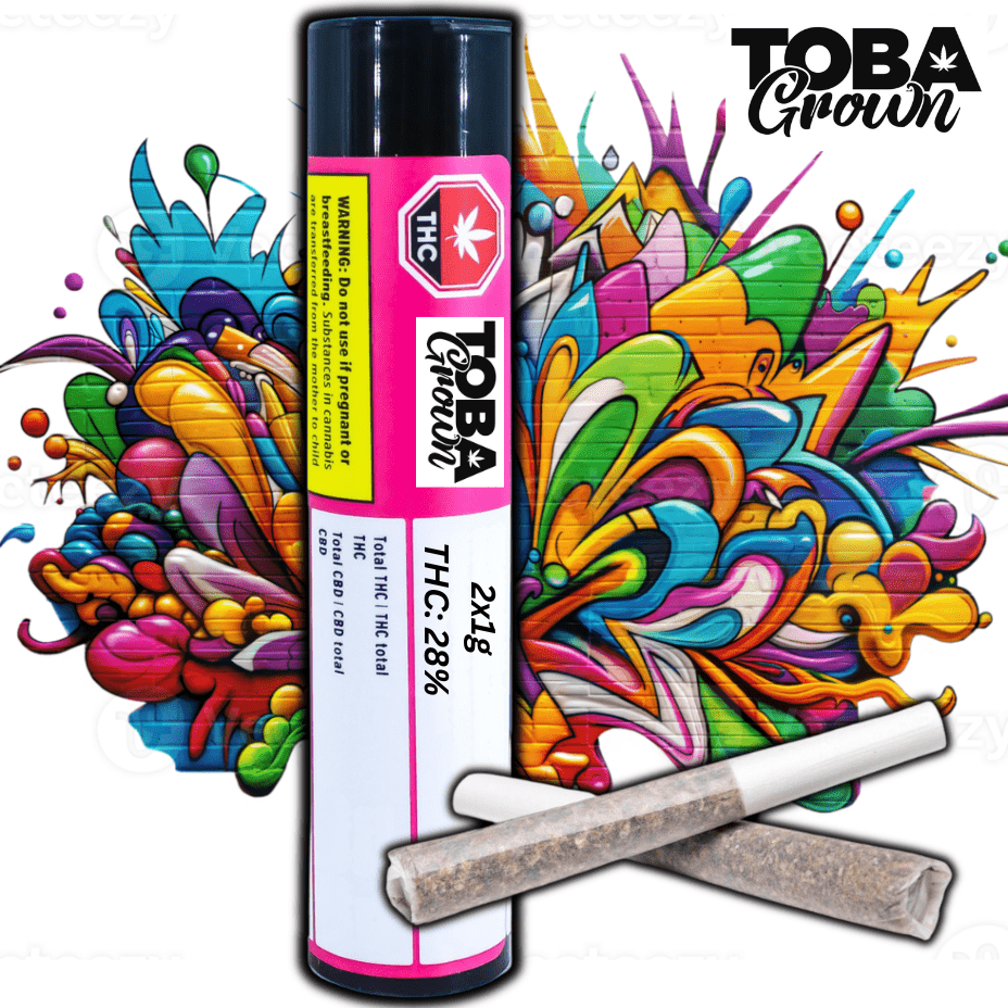 Toba Grown Tobies Sativa Pre-rolls 2x1g 2x1.0g Morden Vape SuperStore and Cannabis Manitoba Canada
