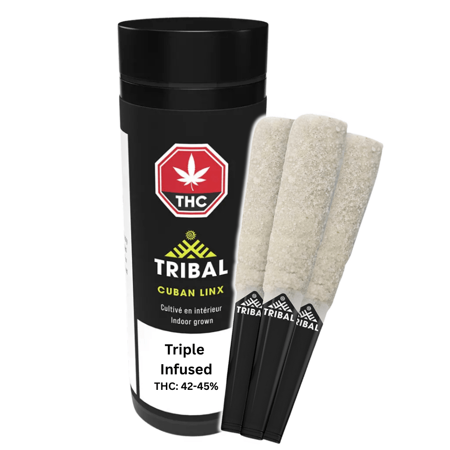 Tribal Cuban Linx Trifecta Infused Pre-rolls 3x0.6g Morden Vape SuperStore and Cannabis Manitoba Canada