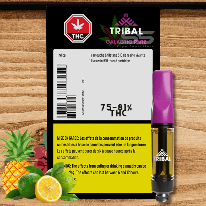 Tribal - Galactic RNTZ Indica Live Resin Vape Cartridge - 1g Morden Vape SuperStore and Cannabis Manitoba Canada