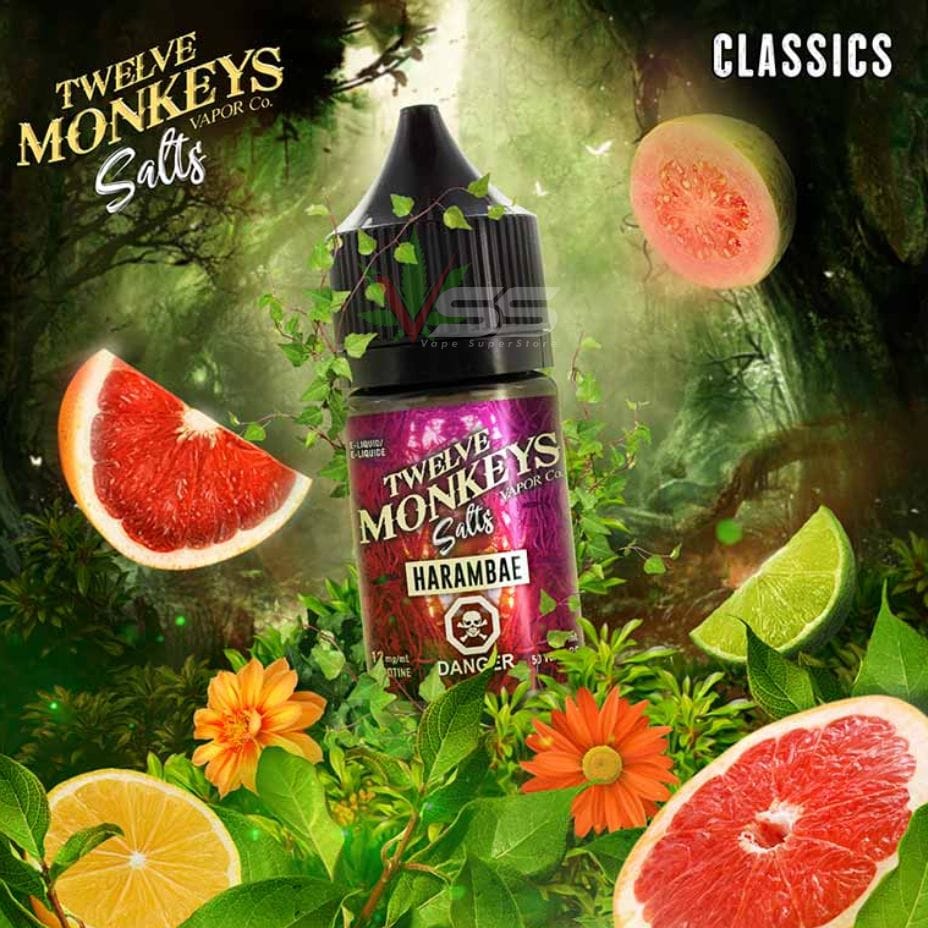 Twelve Monkeys Salt 30ml-Harambae Ice Morden Vape SuperStore and Cannabis Manitoba Canada