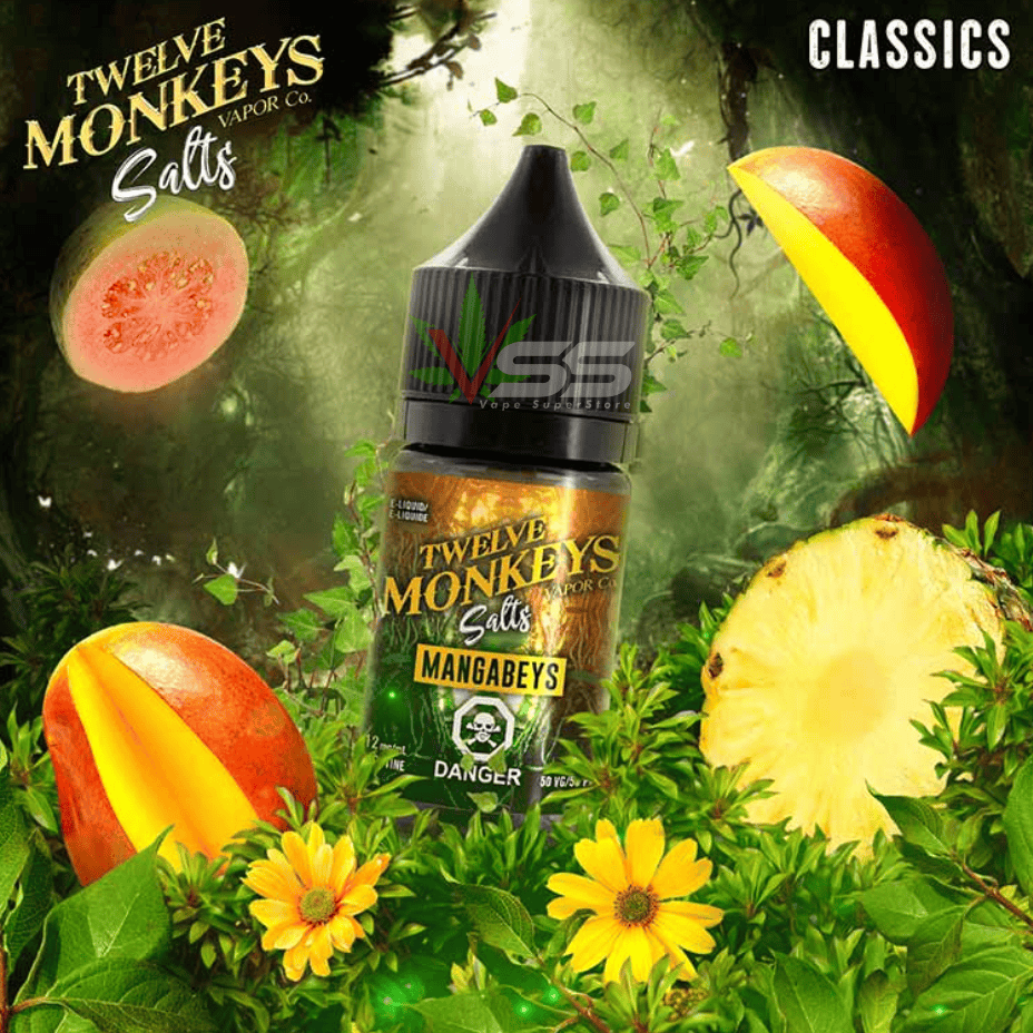 Twelve Monkeys Salt 30ml-Mangabeys Ice 30mL / 20mg Morden Vape SuperStore and Cannabis Manitoba Canada