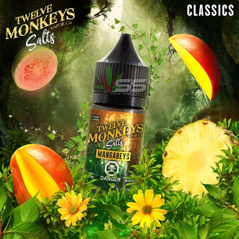 Twelve Monkeys Salt 30ml-Mangabeys Ice Morden Vape SuperStore and Cannabis Manitoba Canada