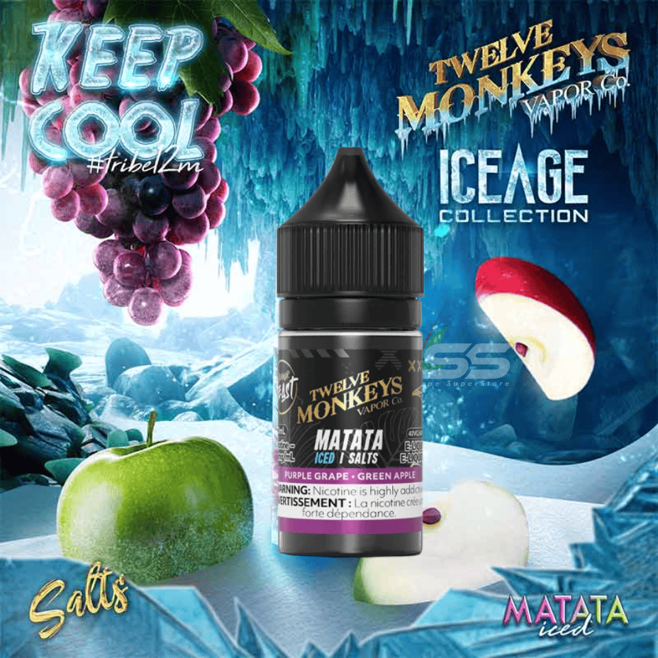 Twelve Monkeys Salt 30ml - Matata Ice 30mL / 20mg Morden Vape SuperStore and Cannabis Manitoba Canada