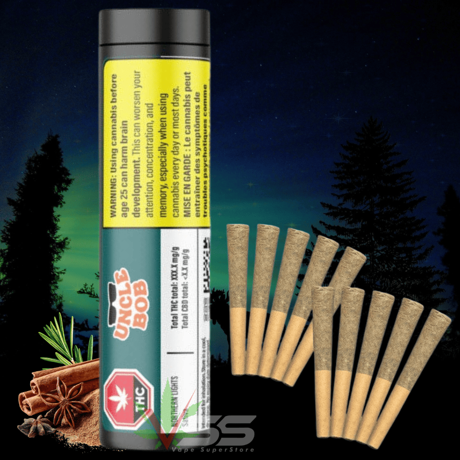 Uncle Bob - Northern Lights Indica Pre-rolls - 10x0.5g Morden Vape SuperStore and Cannabis Manitoba Canada