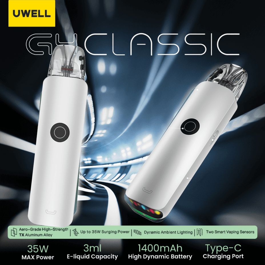 Uwell Caliburn G4 CLASSIC Pod Kit-1400mAh Morden Vape SuperStore and Cannabis Manitoba Canada