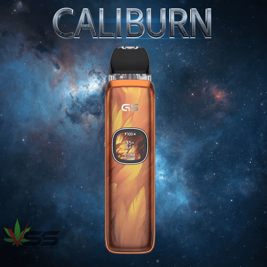 Uwell Caliburn G5 Pod Kit-1600mAh Orange Feathers Morden Vape SuperStore and Cannabis Manitoba Canada