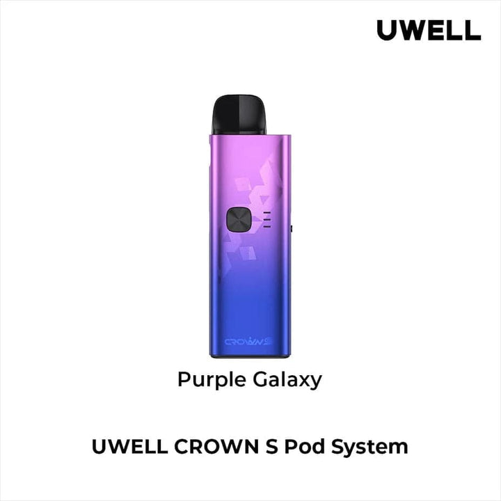 Uwell Crown S Pod Kit Purple Galaxy Morden Vape SuperStore and Cannabis Manitoba Canada