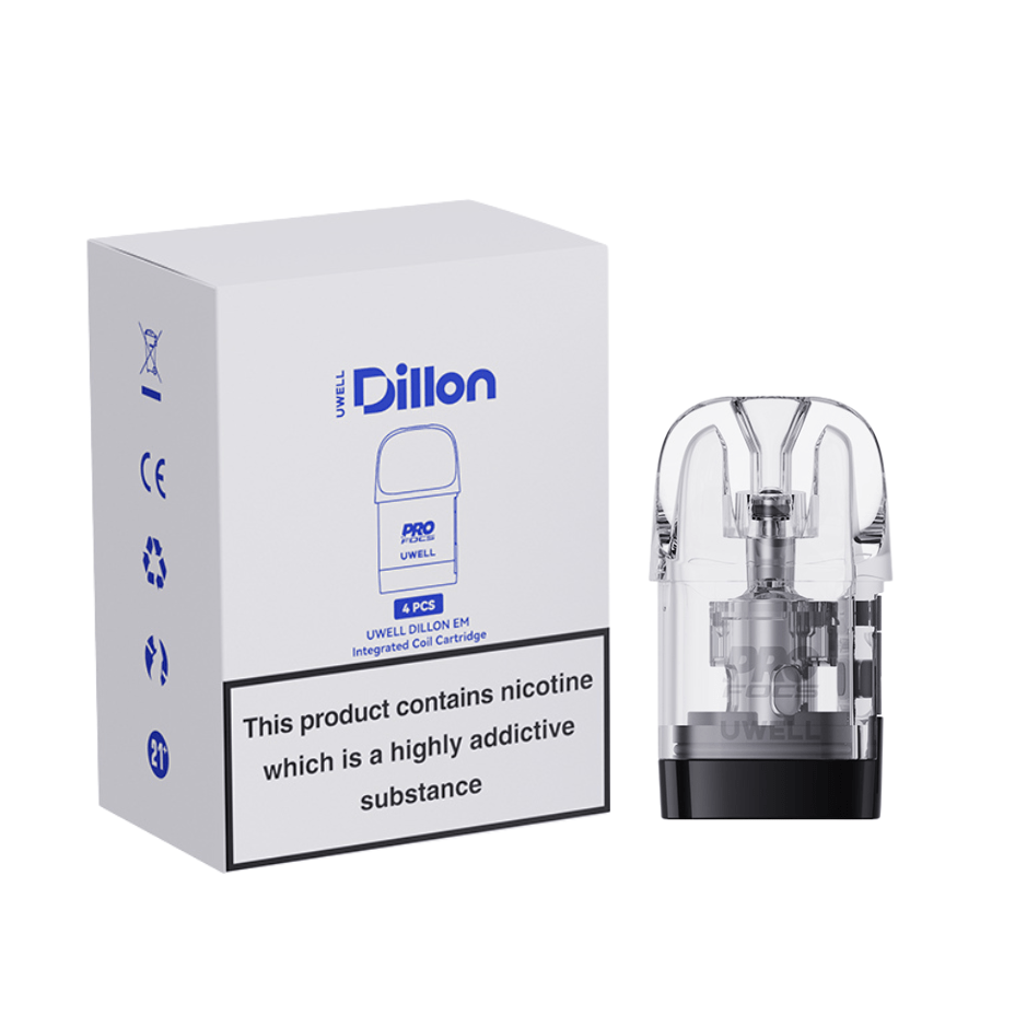 UWELL Dillon EM Replacement Pod 4/pk 0.6 OHM Morden Vape SuperStore and Cannabis Manitoba Canada