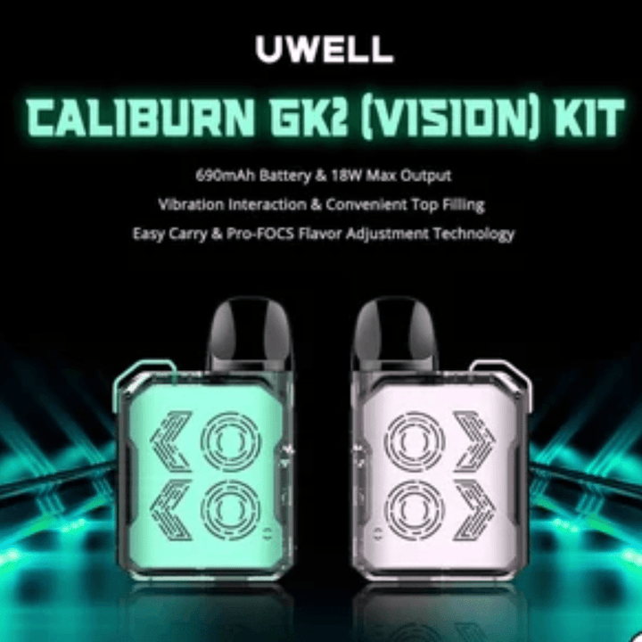 UWELL Pod Kits Limpid Cyan Uwell Caliburn GK2 Vision Limpid Series Pod Kit - Morden Vape