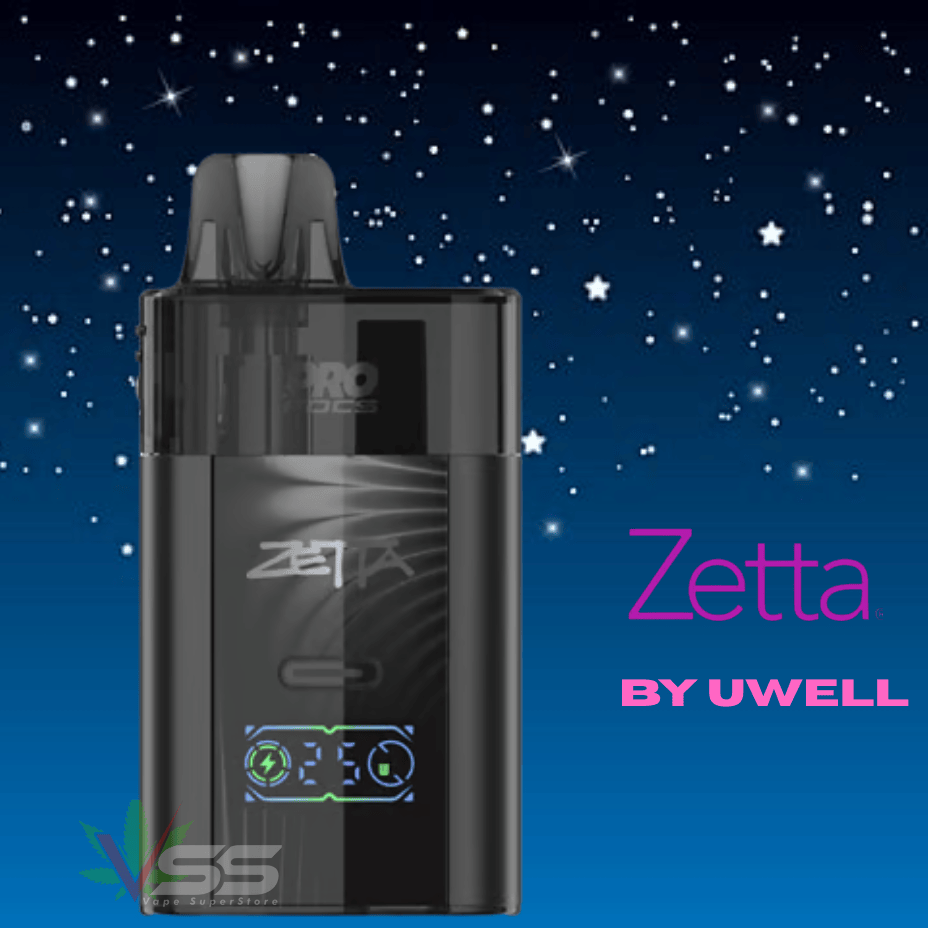 Uwell Zetta Pod Kit-2000mAh Black Morden Vape SuperStore and Cannabis Manitoba Canada