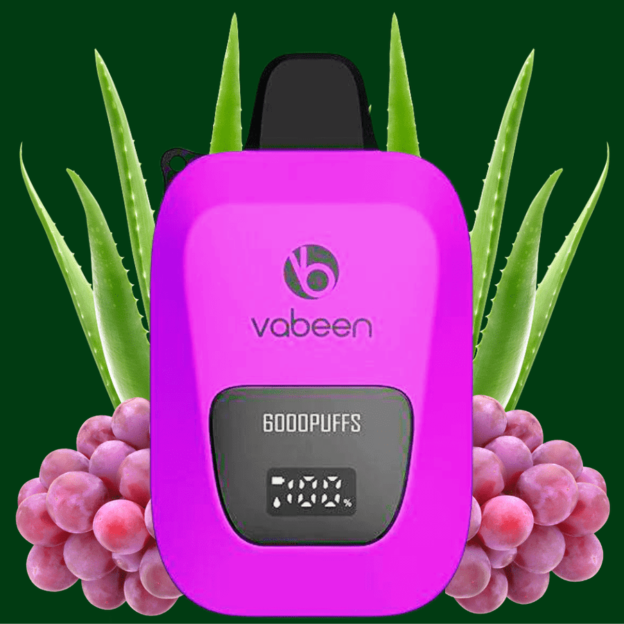 Vabeen Disposables 20mg / 13mL Vabeen Flex Air Ultra 6000 Disposable Vape-Aloe Grape Vabeen Flex Air Ultra 6000 Disposable Vape-Aloe Grape-Morden Vape MB