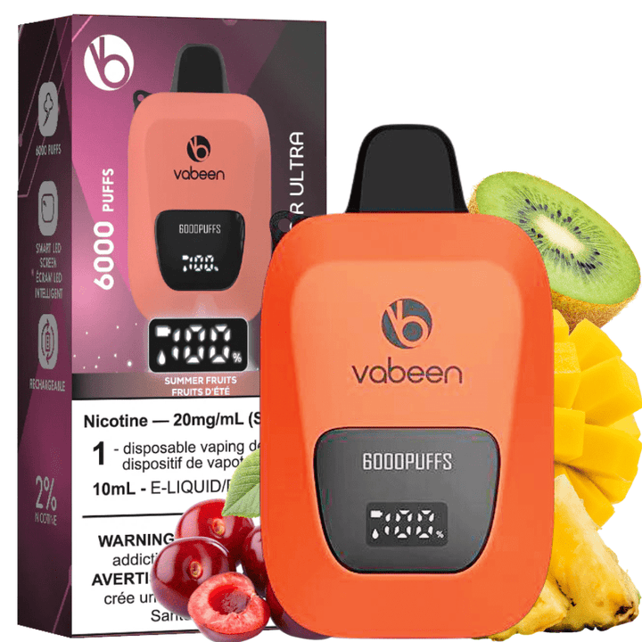 Vabeen Disposables 20mg / 13mL Vabeen Flex Air Ultra 6000 Disposable Vape-Summer Fruits-Morden Vape SuperStore & Cannabis MB, Canada