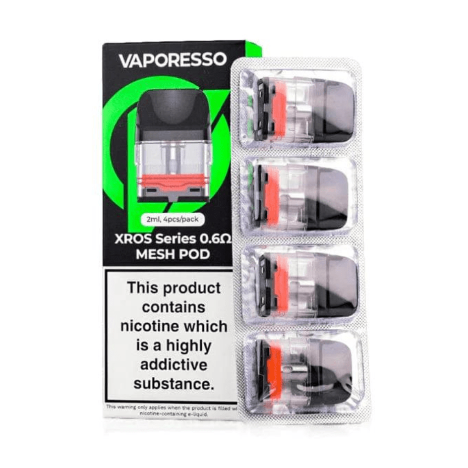 Vaporesso XROS Series Replacement Pods-4pkg 0.6ohm Morden Vape SuperStore and Cannabis Manitoba Canada