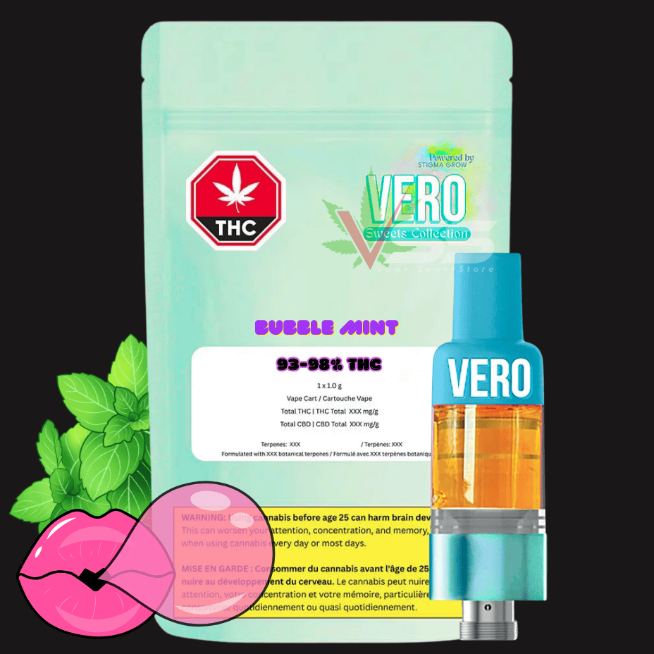 VERO - Bubble Mint Live Liquid Diamond Postless 510 Cartridge Morden Vape SuperStore and Cannabis Manitoba Canada