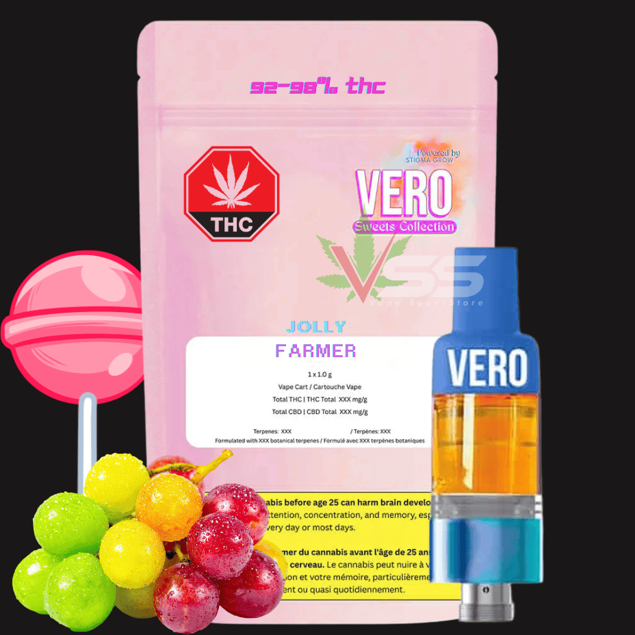 VERO - Jolly Farmer Live Liquid Diamond POSTLESS 510 Cartridge Morden Vape SuperStore and Cannabis Manitoba Canada