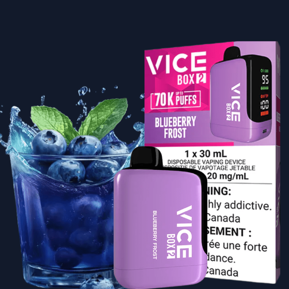 Vice Box 2 Disposable Vape-Blueberry Frost Morden Vape SuperStore and Cannabis Manitoba Canada