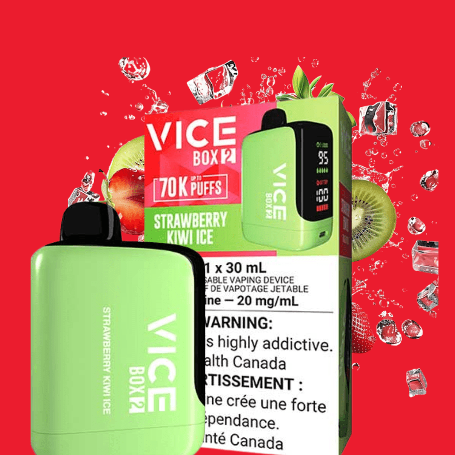 Vice Box 2 Disposable Vape-Strawberry Kiwi Ice Morden Vape SuperStore and Cannabis Manitoba Canada