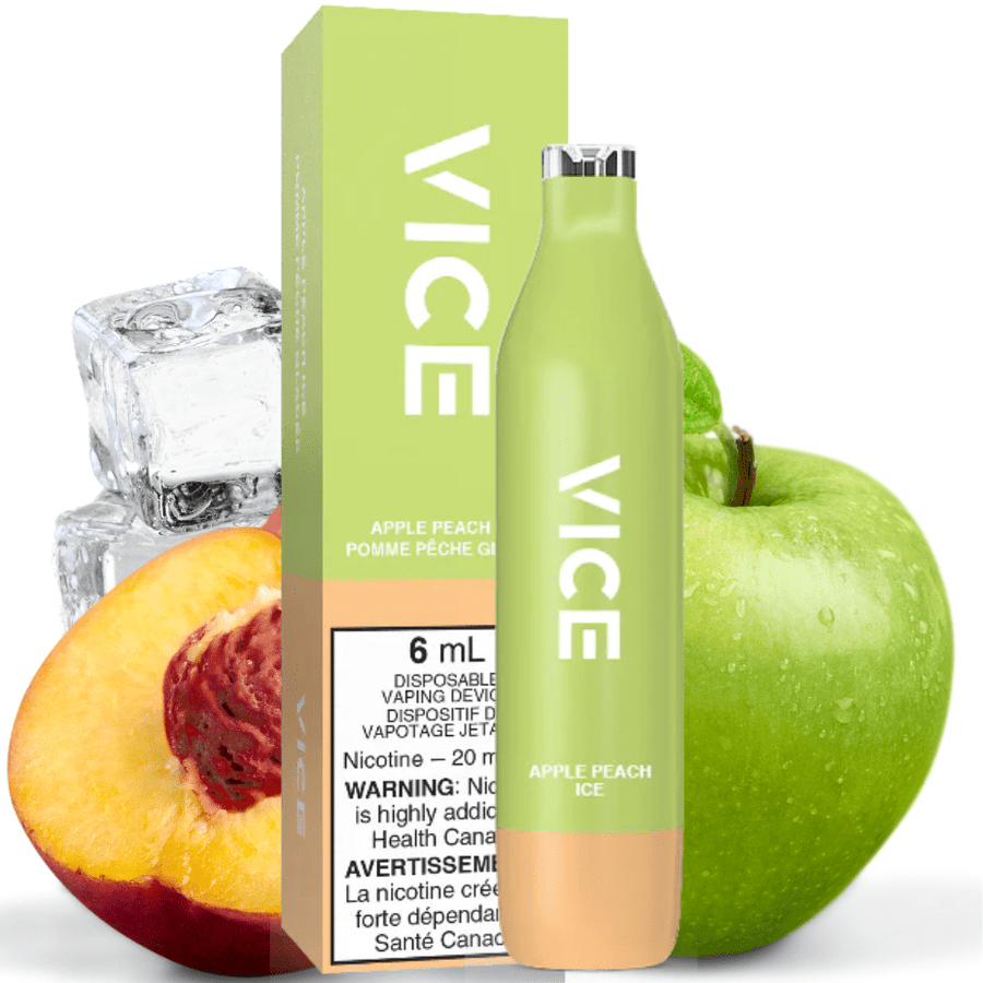 Vice Disposables Disposables 20mg / 6.5ml Vice 2500 Disposable Vape-Apple Peach-Morden Vape SuperStore & Cannabis MB, Canada