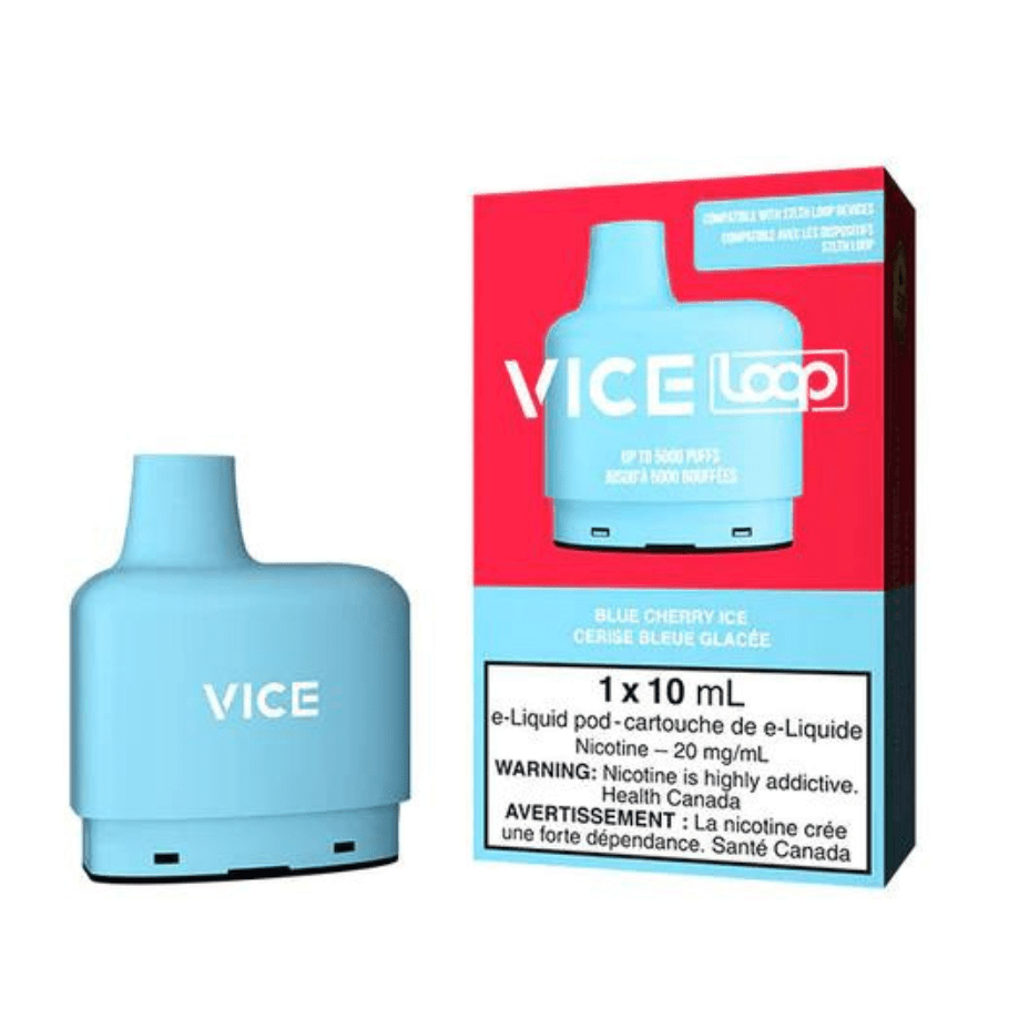 Vice LOOP Closed Pod Systems 20mg / 5000Puffs STLTH Loop Vice Pods-Blue Cherry Ice-Morden Vape SuperStore & Cannabis